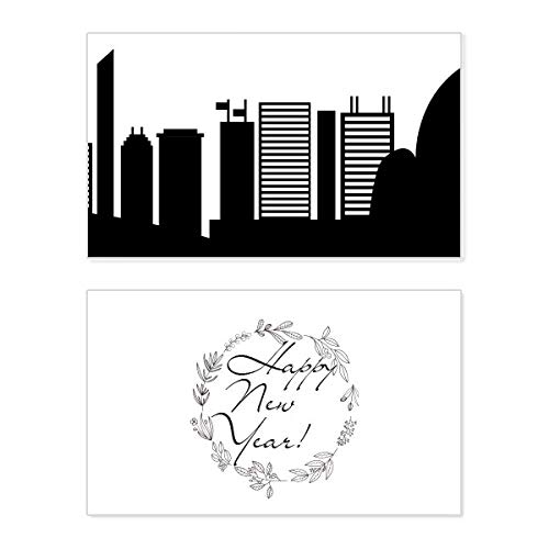 Tarjeta conmemorativa de Sídney y ópera de Australia para dedicatorias de año nuevo