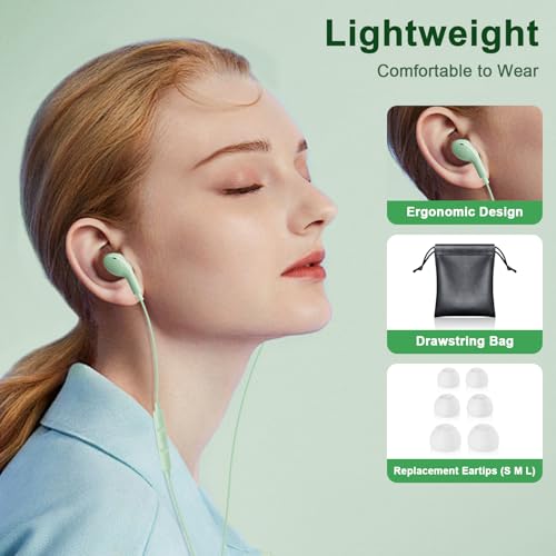Image of USB C Headphones for iPhone 17 16 15 Pro Max, Wired Earbuds with Mic, Volume Control, Noise Cancelling, Compatible with iPhone 15 /16 / 17 Air /iPad Pro /Samsung Galaxy S26 / S25 / S24 /S23 Ultra