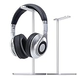 MHQJRH Aluminum Headphone Stand Headset Holder for Sennheiser, Sony, Bose, Beats,AKG, Razer Headphone Display Stand (Silver)