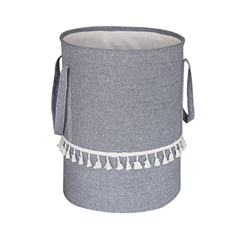 YUHEAN Wasserdichter, Faltbarer Wäschekorb, Baumwolle, Leinen, große schmutzige Kleidung, Badezimmer, Spielzeug, Kleinigkeiten, Aufbewahrungsbehälter(Color:L,Size:A) Cover
