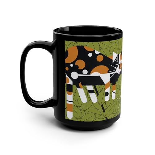 Taza negra Charley Harper Limp On A Limb 15oz miniatura 4