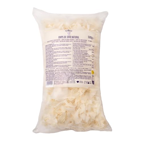 Chips de coco natural 500 gr | Coco tostado laminado | Sin azúcar | Sin aditivos | Sin conservantes| Snack saludables | Vegano | Sin gluten | Sin lactosa |