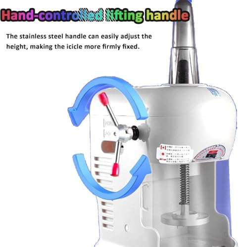 GBHJJ Elektrische EiswüRfelmaschine für Rasiertes EIS, 350 W, Kommerzieller, Leistungsstarker Crushed-Slush-Maker Und Schneekegelmaschine, für SupermäRkte, CaféS Und Restaurants,Red 8 GBHJJ Elektrische EiswüRfelmaschine für Rasiertes EIS, 350 W, Kommerzieller, Leistungsstarker Crushed-Slush-Maker Und Schneekegelmaschine, für SupermäRkte, CaféS Und Restaurants,Red