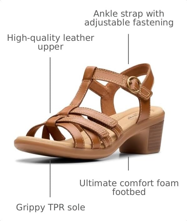 Image of Clarks Women's Emily2 Rose Heeled Sandal
