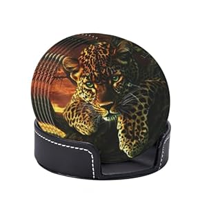 Cfan EU-DC10555 Leopard Teebeutelablage Set 6 Stück