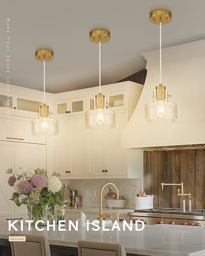 Metwet 2 Pack Pendant Lights Kitchen Island thumb #4