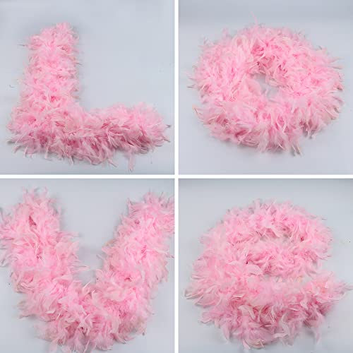 Boa de plumas para centro de mesa y accesorios de fiesta en bodas 7