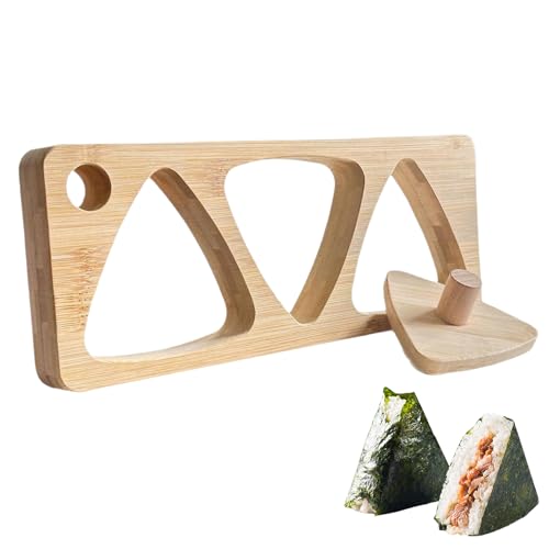 Máquina Triangular De Sushi Para Onigiri – Prensa De Madera Rápida Y Fácil De Fabricar Por mismo | Molde De Prensa De Sushi Y Bolas De Arroz, Para Picnic Doméstico, Alimentos Caseros, Preparados