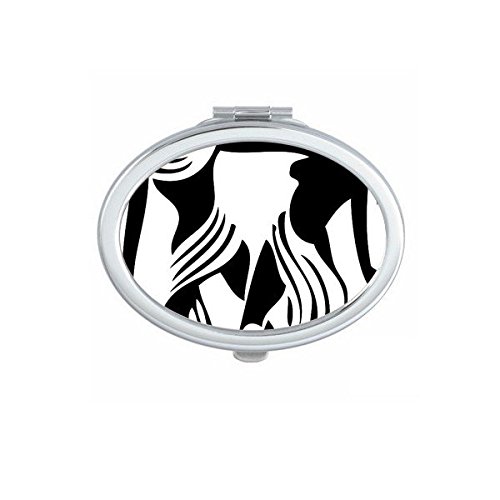 Miroir de poche Gémeaux pour retouches maquillage en voyage et miroir de main nomade