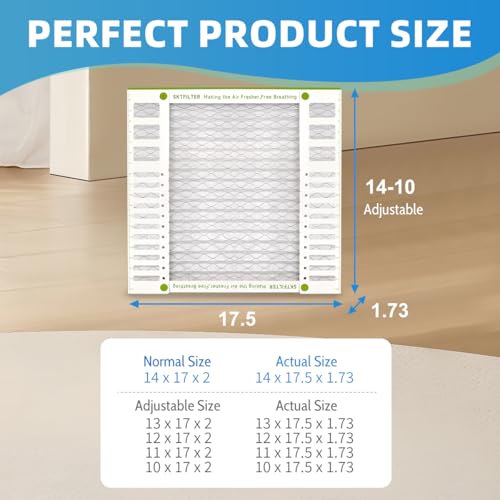 Image of 14x17.5x2, 14x17x2,10x17x2, 13x17x2, 11x17x2 Air Filter AC Furnace MERV 13 Comparable with MPR 1900 FPR 10 HVAC Air Condition cabin Vent Fan Electrostatic Pleated Media 4 Packs