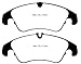 EBC Brakes Redstuff 3000 Series Sport Brake Pad Set DP31986C to Fit AUDI