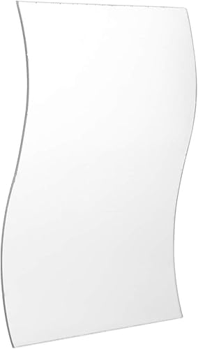 Nicoone - Espejo de pared (6 unidades), diseño de ondas
