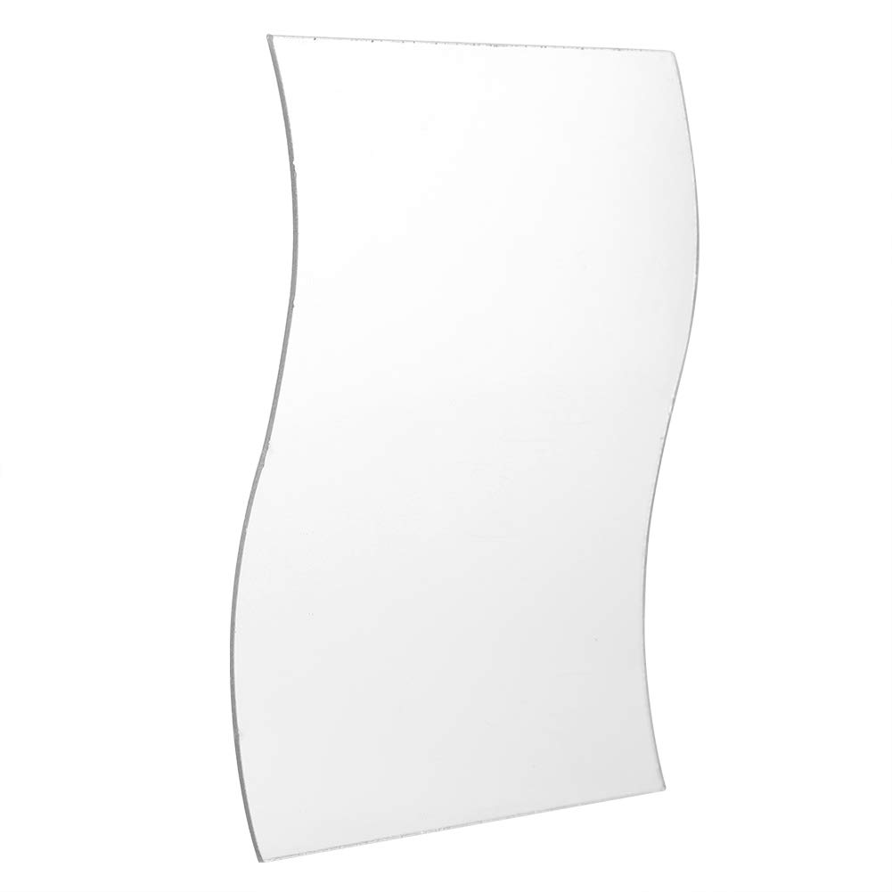 Waves Shape Wall Mirror Set Acrylic Material Stylish Decor for Living Room Bedroom Bathroom 6Pcs Free Combination