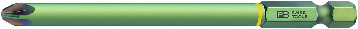 PB Swiss Tools 1/4" PrecisionBit for Power Tools w/nanocoating for Pozidriv Screws, long-type size 3