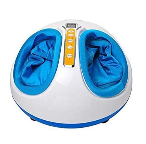 Sportec Foot Massager Machine from an angled perspective, highlighting the foot inserts and control panel