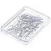 Tatuo 60 Pieces High Temperature Nichrome Wire Jump Rings, 21 Gauge with a Plastic Storage Box, U Hanger Hooks for Pendant, Ceramic Ornaments, Fusing in Glass, Hobbyists DIY Pendant