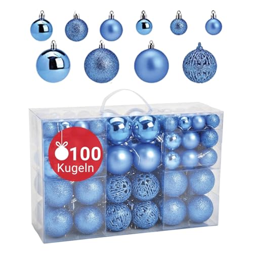 WOMA Christbaumkugeln Set Königsblau & 22 weiteren Farben - 50er &...