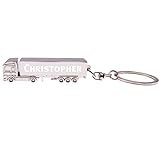 Grand cadeau Porte-clés de camion avec nom - Argent - Christopher, silverl