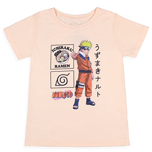 Naruto Girls' Anime Ichiraku Ramen and Hidden Leaf Village Thumbs Up Character T-Shirt Tee2