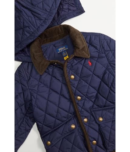 Polo Ralph Lauren Boy's Water-Repellent Hooded Barn Jacket (Toddler/Little Kids) Newport Navy 4 Little Kid2