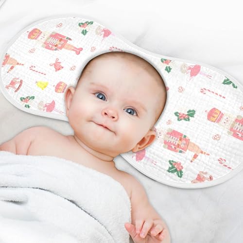 Burbuja Nutcracker Muslin Baby Burp Cloths, Soft & Absorbent Cotton Burping Rags for Newborn Boys & Girls, 2 Pack4