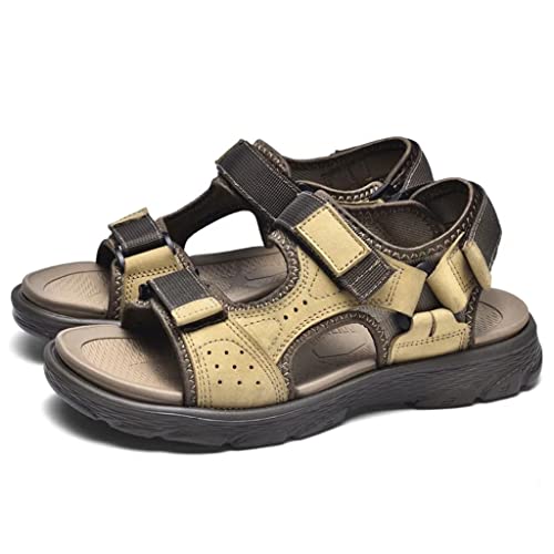 Sandals Men Leather Sandals for Men Sandals Beach Men Sandals Male Shoes Big Size(46)