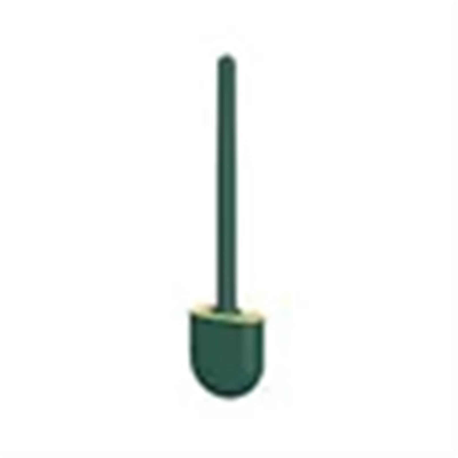 Brosse de toilette en silicone vert pour un nettoyage rapide de la salle de bain