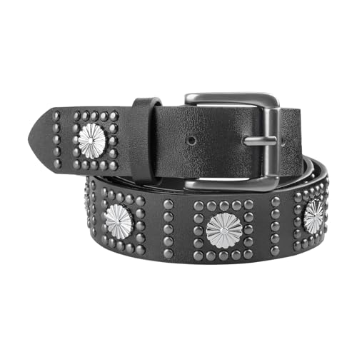 Western Belts for Woman Cowgirl Belt Studded with Metal Conchos Rodeo Country Music Accessories for Women & Men
