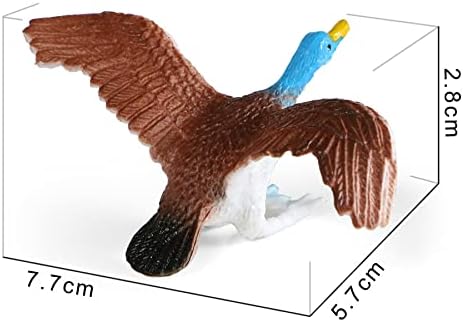 Miniatura 4 de 12 figuras de animales de pájaros, modelo loro, búho, águila, grulla, pavo real, pájaros, colección de juegos, decoración de pasteles, regalo para