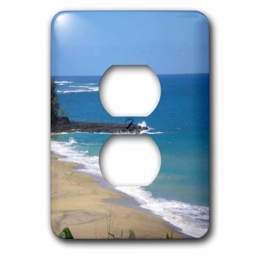 Cache prise paysage Hawaii Coastline masquer plaque double