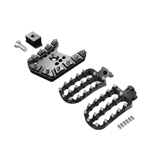 Para Tenere 700 Para XTZ Para XTZ700 2019-2024 Reposapiés Forjado Para Motocicleta Pedal Para Rally Para World Raid Estriberas Moto(Set Black)