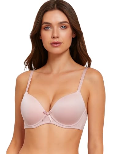 Image of Viola's Secret 6 Pack of Color Print T-Shirt Bras B Cup C Cup and D Cup