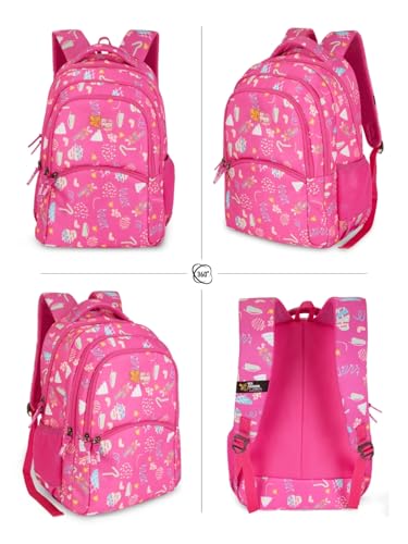 Image of Lyra Sweet Treats 37L School Backpack - Ice Cream & Candy Fun Edition | For Kids (Girls & Boys)