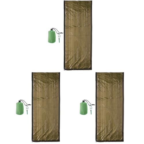 Matériel de couchage thermique d'urgence réutilisable et imperméable pour camping et randonnée