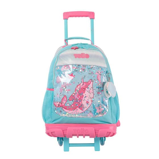 TOTTO Mochila de ruedas Pink Ocean L