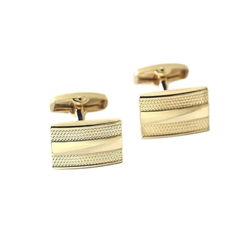 WYBFFC Square Zircon Diamond Cufflinks Men's French
