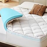 Soulagement des Douleurs & Soutien Optimal : Le surmatelas épouse la forme du corps et répartit uniformément le poids corporel pour réduire les tensions au niveau des hanches, du dos et de la nuque.