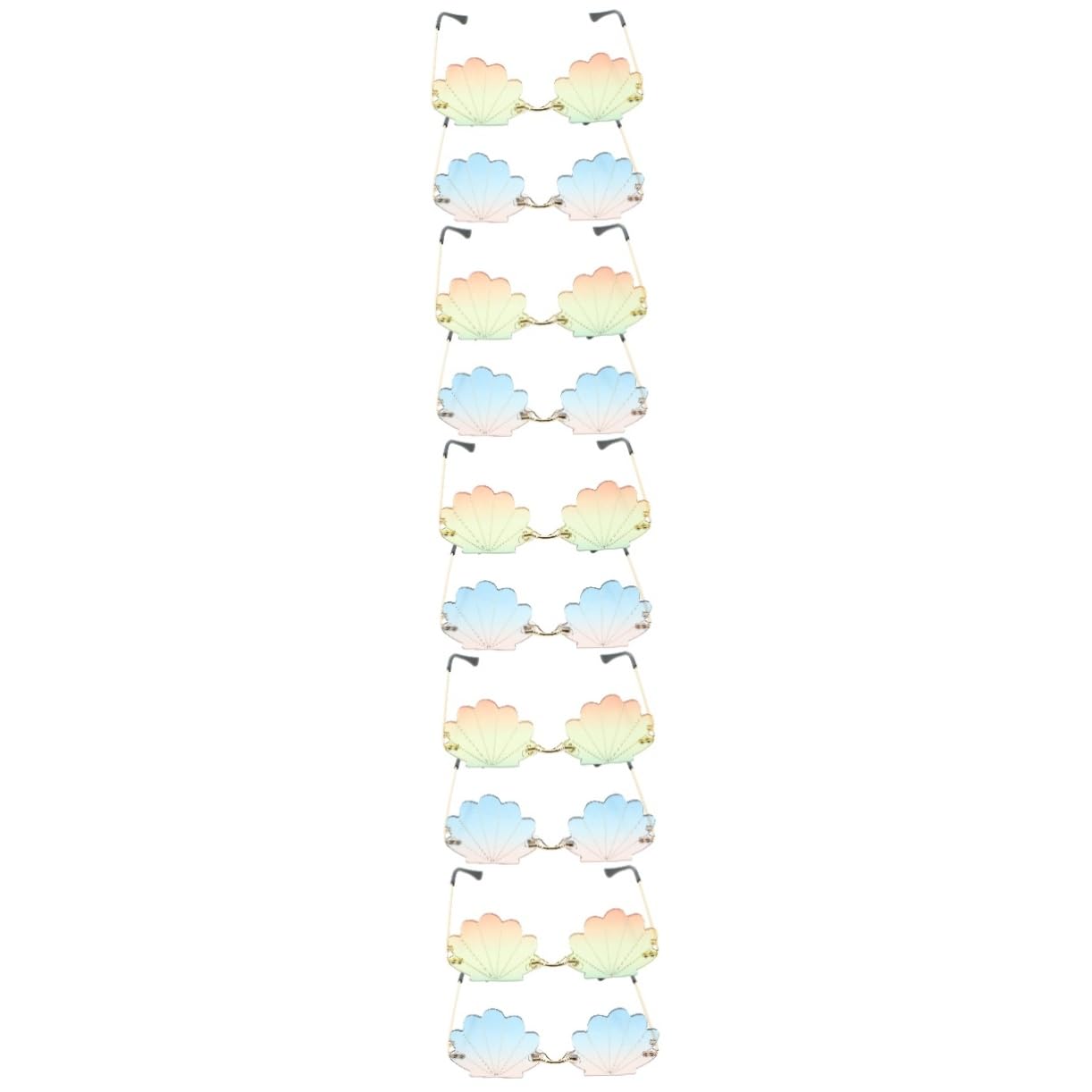 POPETPOP 5 Pezzi Occhiali Sole Divertenti con Design Montatura Resistenti Accessori per Feste e Costume Colorati per Adulti