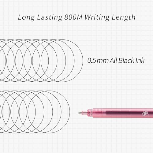 Image of KaCo ROCKET Gel Pens 4 Pieces 0.5mm Black Ink