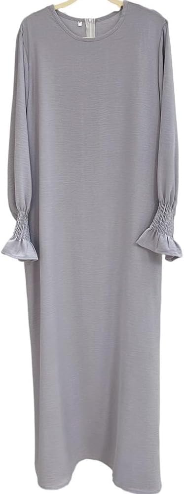 Women Prayer Dress Muslim Ramadan Garment Abaya Dubai Islam Jilbeb Long Dress Without Hijab