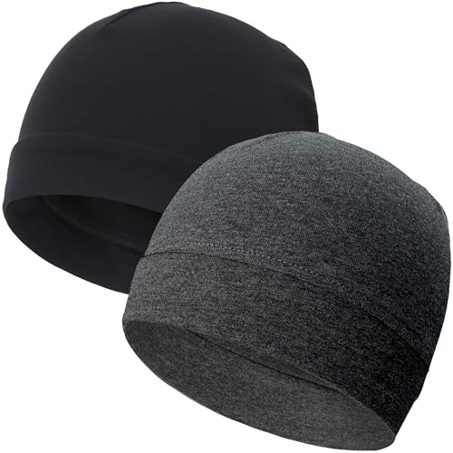 Image of vidsel 100% Cotton Skull Caps Beanie Night Cap Sleep Hats for Men Women | Breathable,Soft,Lightweight Skully Cap,Running Beanie Cycling Helmet Liner,Wicking Head Cover,CPAP Chemo Bald Cap