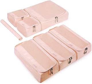 Packing Cubes, BAGSMART 7 PCS Packing Cubes for Suitcases, Lightweight Travel Organizer Bags for Luggage, Wire Frame Suitcase Organizers