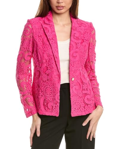 Nanette Nanette Lepore Womens Blazer, M, Pink