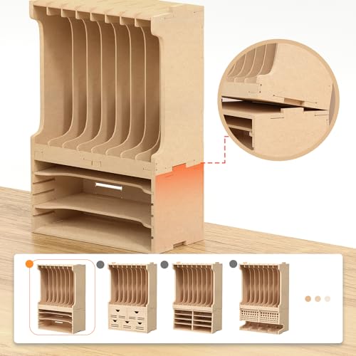 Image of Model Kit Tool Storage Rack, Making Organizer with MDF Material (GK7)