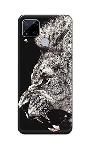 Image of Roaring Lion Hard Back Case Cover for Realme C15 / C12 / Narzo 20 / Narzo 30A / C25 / C25s Back Cover -(J5) VNS2225