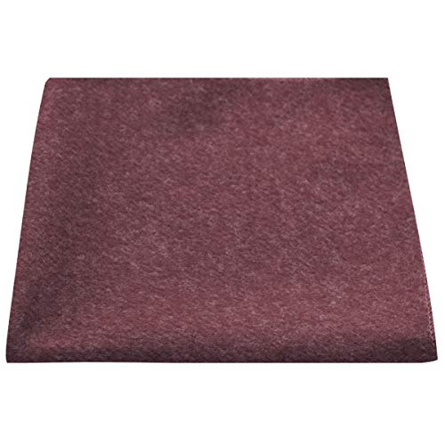Luxury Burgundy Donegal Tweed Pocket Square, Handkerchief, Tweed