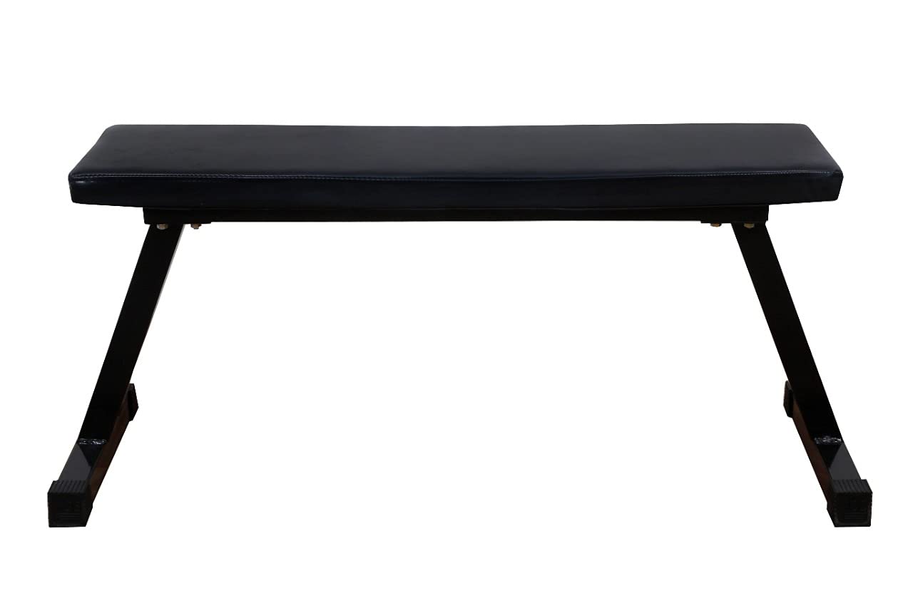 ALLYSON FITNESS Flat Gym Bench Home Workout Multipurpose Exercise Bench Press Weight Strength Training 300 KG Capacity (BLACK) (B0986VRP73) Amazon Price History, Amazon Price Tracker