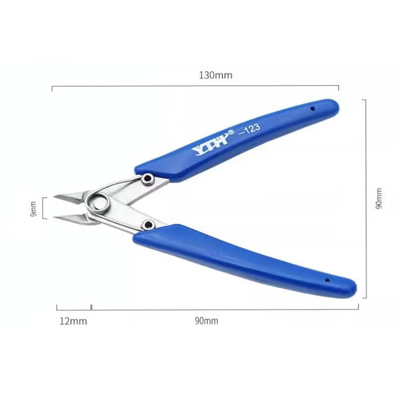 1Pcs YTH-123 Stainless Steel Industrial Grade Electronic Cutting Pliers with Non-Slip Handle Pointed Cutting Pliers