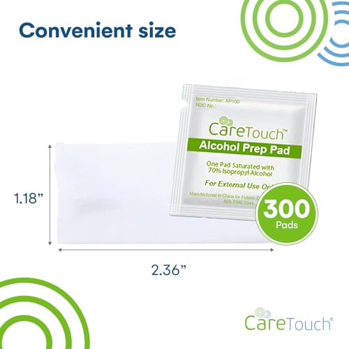Image of Alcohol Wipes | Individually Wrapped Alcohol Prep Pads with 70% Isopropyl Alcohol, Great for Medical & First Aid Kits | Sterile, Antiseptic 2-Ply Alcohol Swabs - 300 count (Pack of 4)