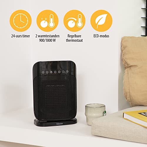 TRISTAR elektrische kachel KA5074 Keramische ventilatorkachel LED display Draaifunctie en Timer Geschikt voor verwarmen van 20m² Zwart Elektrische verwarming - Afbeelding 3